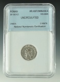 Roman Ar Antoninianus 251 – 253 AD Volusian Certified Uncirculated by National Numismatic