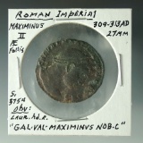 Roman Imperial Follis Maximinus 309 – 313 AD VF Details