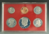 1981 Proof Set with Type II Cent, Nickel, Half Dollar and Dollar