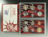 2003 Silver Proof Set in Original Box with COA