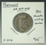 Postumus 259 – 268 AD VF