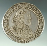 Hungary 1658 Silver Thaler Ferdinand III VF