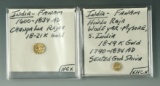 India 2 Gold Fanam Changaua Raja 1600 - 1834 AU and Hindu Raja 1790 – 1834 AU