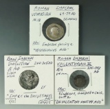 3 Roman Imperial Coins Vespasian *See full description for details.