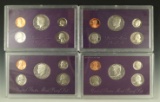 1984, 1985, 1988 and 1991 Proof Sets Without Boxes