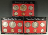 1975, 1976 and 1977 Proof Sets in Original Boxes