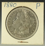 1880 Morgan Silver Dollar in Holder XF Details