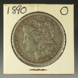 1890-O Morgan Silver Dollar in Holder VF