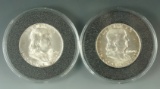 BU 1954-D and 1960 Franklin Half Dollars