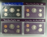 1983, 1984,1986 and 1989 Proof Sets in Original Boxes