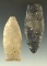 Pair of Paleo points found in Ohio, largest is 2 5/8