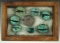 Set of eight nice Moche culture copper bells found in Peru from the Graceline Museum collection.