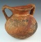 Strap-handle Olla type jar - 7 1/2