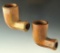 Pair of clay Trade Pipes in excellent condition found in Ohio.