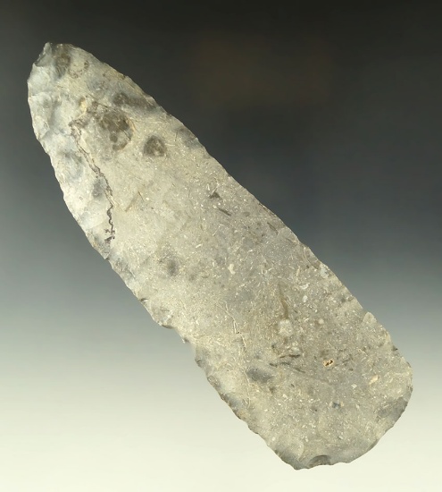 Very large 6 3/8" Archaic Blade - Nebraska - Winterset chert. Jackson COA. Ex. Charles Shewey.