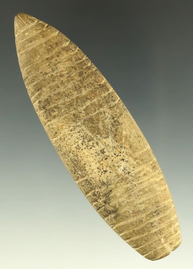 3 7/8" Incised Bar made found in Union Co., Ohio. Ex. Bondley, Johnson, Saunders, Mel Wilkins.