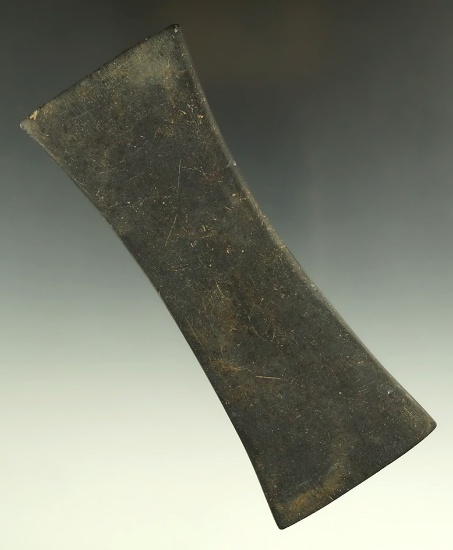 5" Bi-Concave Tablet found in Huron Co., Ohio. Ex. Fitch, Berwell B. Thomas, #H/196 Collections.