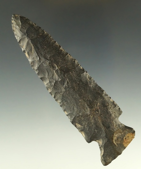 3 7/8" Archaic Fishspear with good patina found near Columbus, Franklin County, Ohio.
