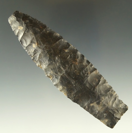 4" Coshocton Flint late paleo lanceolate found in Ohio. Comes with a Perino COA.