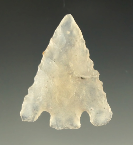Ex. Museum! 1 5/16" Shumla point - highly translucent chalcedony found in West Texas.