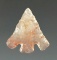 Beautiful clear and pink agate material on this delicately made 11/16