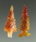 Pair of well styled and nicely serrated Columbia River Gempoints - high-quality agate.