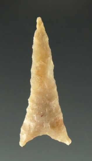 Ex. Museum! 1 1/16" Starr point found in Texas from the Charlie Shewey collection.