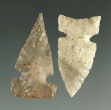 Ex. Museum! Pair of well styled Desert Sidenotch points from the Charlie Shewey collection.