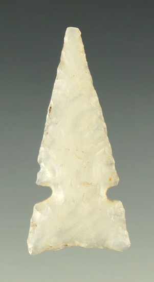 1 1/4" Sidenotch that is nicely made from a flaked of Highly translucent chalcedony.