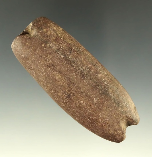 3 1/8" drilled stone weight found in the Midwestern U. S.