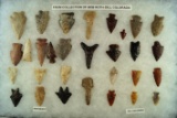 Group of assorted Arrowheads and Drills found in Colorado and New Mexico, largest is 1 5/8