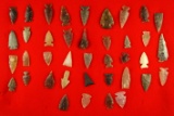 Group of assorted High Plains arrowheads - there are some very nice points in the selection!