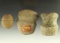 Set of three stone artifacts including a 3 1/16