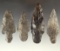 Set of four nice Coshocton Flint Adena has found in Ohio, largest is 3 1/2