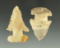 Pair of Archaic Thebes E Notch Bevels found in Ohio, largest is 2
