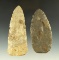 Pair of Flint Blades found in Ohio, largest is 4 1/2