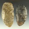 Pair of Flint Blades found in Licking Co., Ohio, largest is 3 3/4