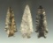 Set of three Heavy Duty points made from Coshocton Flint found in Ohio. Largest is 2 1/4