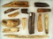 Large group of assorted Alaskan bone artifacts, largest is 13