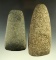 Pair of Hardstone Celts found in Michigan from the Phil Wagle collection. Largest is 5 1/4