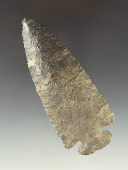 3 7/8" beautifully patinated Coshocton Flint Dovetail found in Ohio.