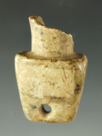 1 1/2" soapstone Pipe found near Navarre Ohio. Bowl is damaged, but still a neat artifact.