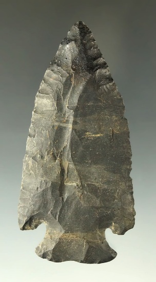 3 1/8" Coshocton Flint Notched Base Dovetail found in Ohio.