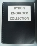 Spiral-bound catalog of the Byron Knoblock collection in good condition.