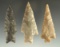 Set of three Uvalde points - Texas from the collection of Wallace Culpepper & James Ferrell .