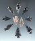 Set of 10 assorted arrowheads found near Fort Rock Oregon, largest is 7/8
