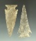 Pair of nice Ensor points found in Texas from the collection of Wallace Culpepper & James Ferrell.