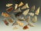 Excellent assortment of 23 Plains arrowheads, most in good or better condition.