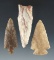 Set of three nice Colorado area arrowheads, largest is 2 1/2