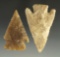 Pair of Castro points found in Texas from the collection of Wallace Culpepper & James Ferrell .